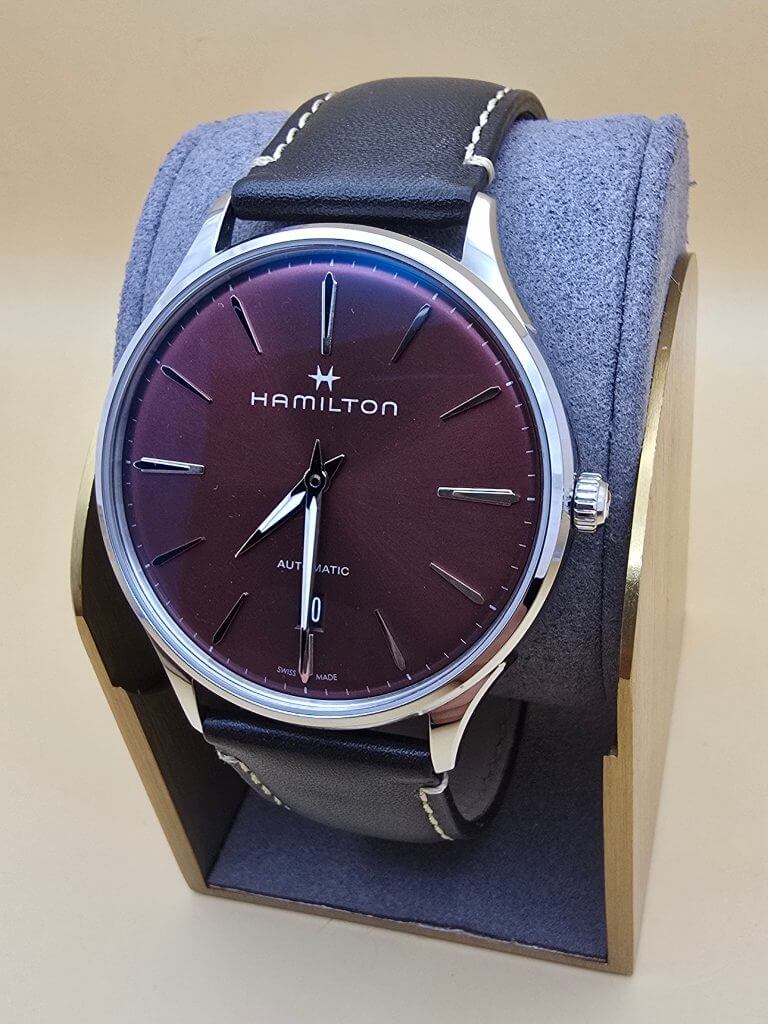 Hamilton Jazzmaster Thinline Burgundy 40mm full set ETA2892