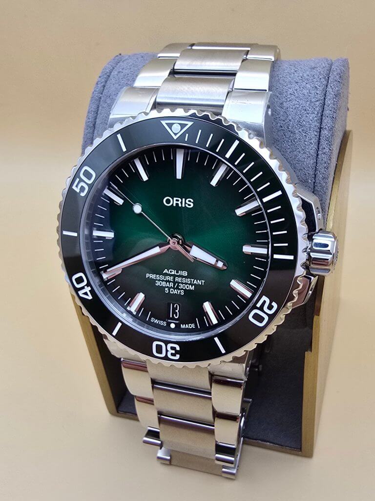 Oris Green Aquis Caliber400 5days inhouse nou full set garanție 10 ani