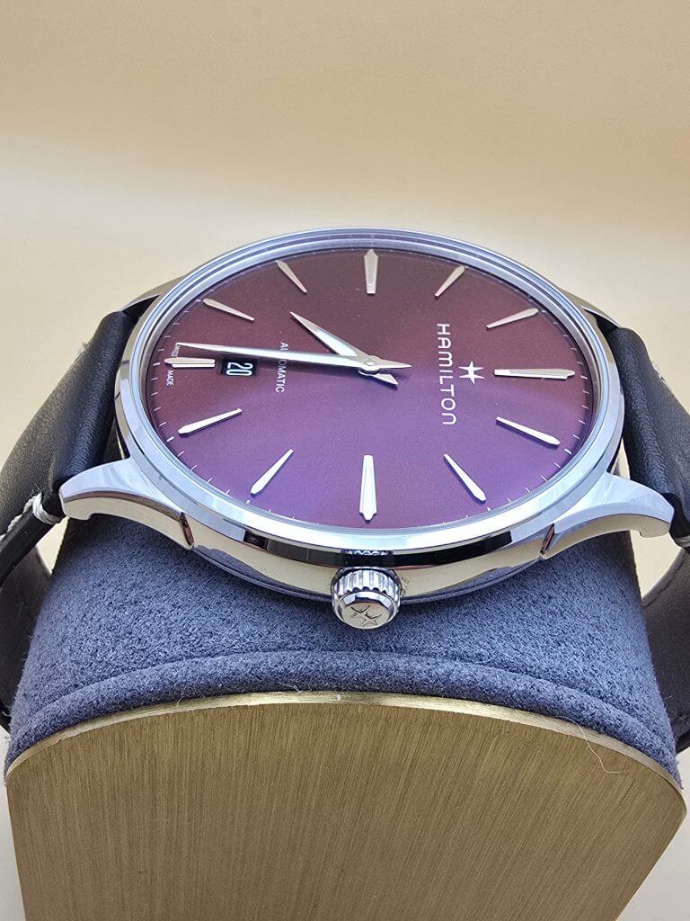 Hamilton Jazzmaster Thinline Burgundy 40mm full set ETA2892