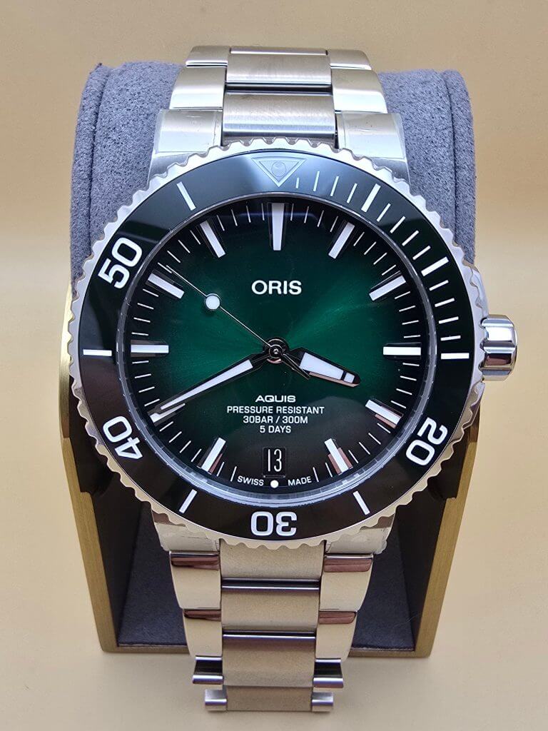 Oris Green Aquis Caliber400 5days inhouse nou full set garanție 10 ani